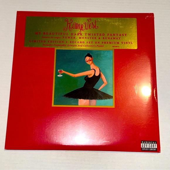 My Beautiful Dark Twisted Fantasy by Kanye West (3 Vinyl Record 2010) See Photos - Picture 1 of 7